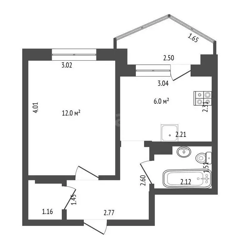 1-комнатная квартира: Ялта, Изобильная улица, 10к2 (38 м) - Фото 0