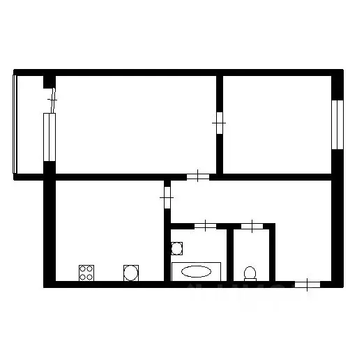 2-к кв. Иркутская область, Шелехов Привокзальный мкр, 17 (46.3 м) - Фото 2