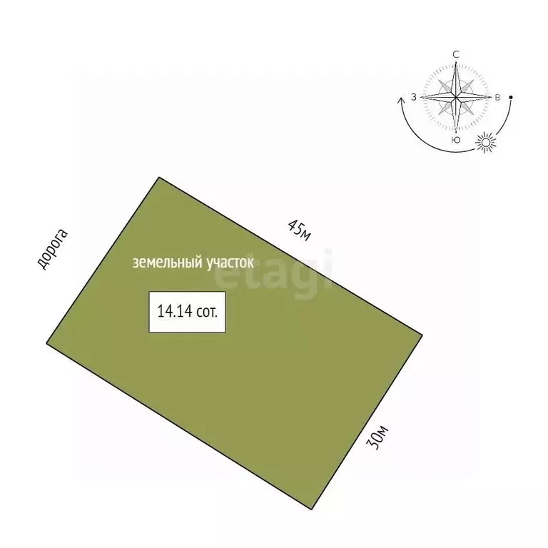 Участок в Мордовия, Рузаевский район, с. Ключарево  (14.14 сот.) - Фото 2