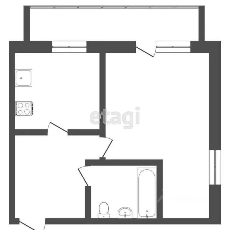 1-к кв. Тюменская область, Тюмень Ткацкий проезд, 14 (36.0 м) - Фото 2