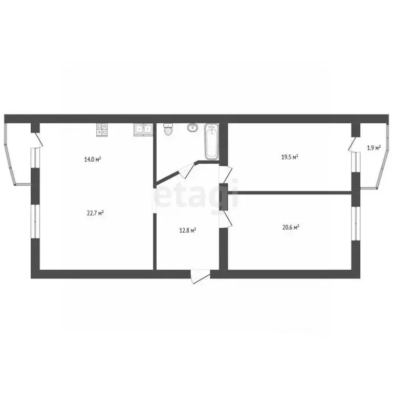 3-к кв. Забайкальский край, Чита Нагорная ул., 43 (96.4 м) - Фото 2