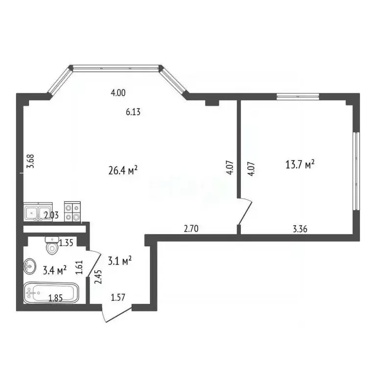 Студия Крым, Сакский район, с. Штормовое ул. 60 лет Октября, 20 (46.6 ... - Фото 2