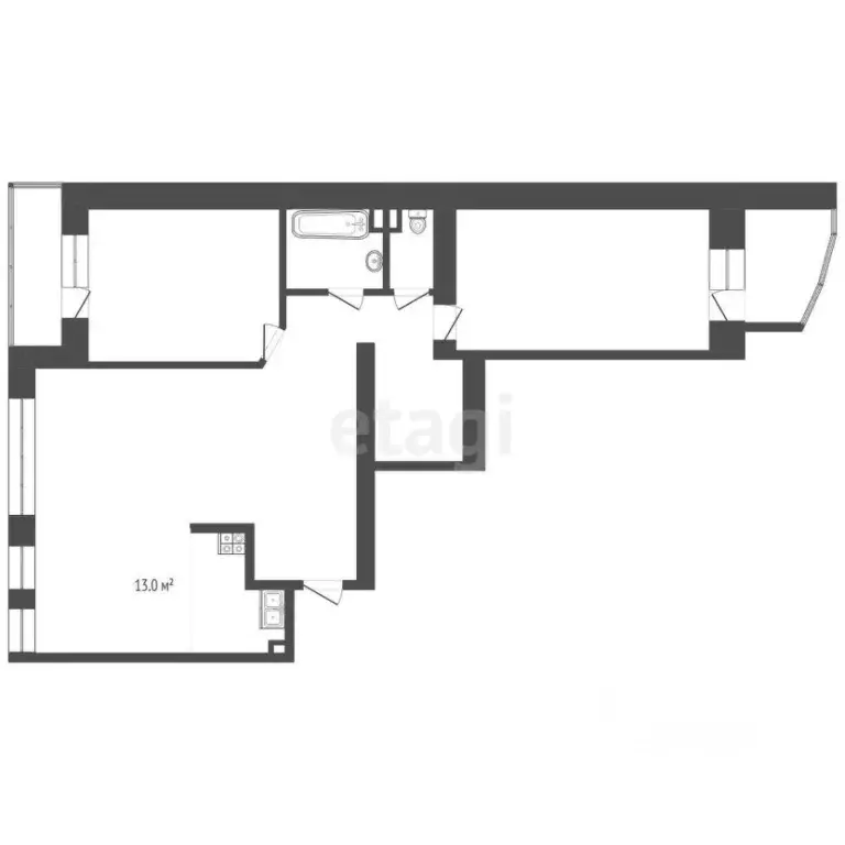3-к кв. Омская область, Омск ул. Перелета, 23 (93.1 м) - Фото 1