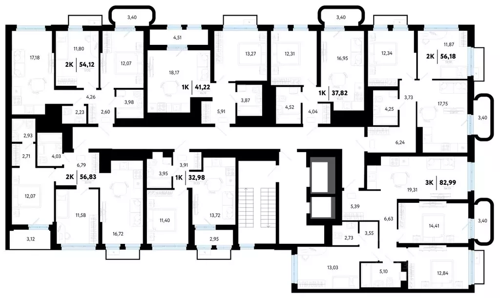 1-к кв. Тюменская область, Тюмень ул. Василия Малкова, 32 (37.82 м) - Фото 2