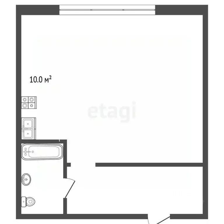 Студия Севастополь ул. Пляж Омега, 39с1 (59.1 м) - Фото 2