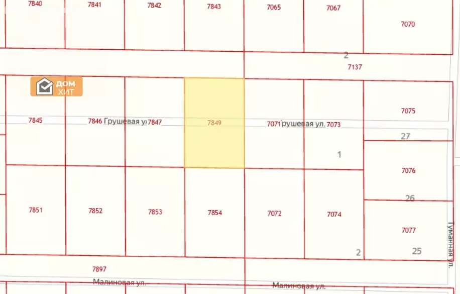 Участок в Уютное, коттеджный посёлок Лазурный, Грушевая улица (6 м) - Фото 1