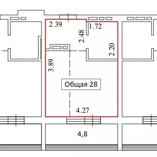 Квартира-студия: Новосибирск, улица Богдана Хмельницкого, 19/3 (28 м) - Фото 1