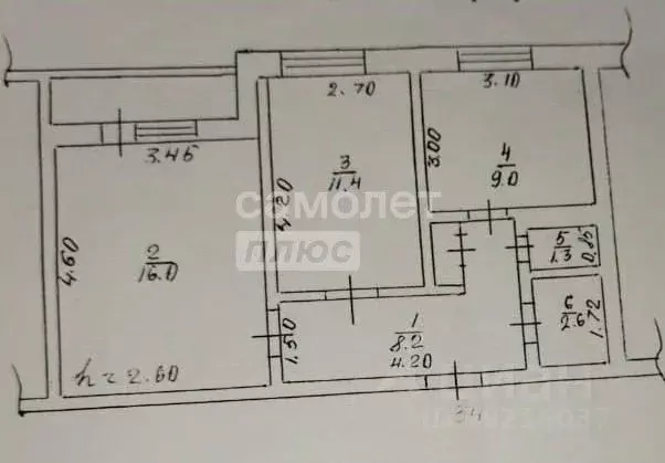 2-к кв. Саха (Якутия), Мирный ул. Солдатова, 10 (48.5 м) - Фото 2