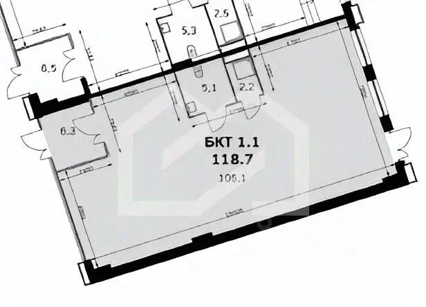 Помещение свободного назначения в Москва Сидней Сити жилой комплекс, ... - Фото 1