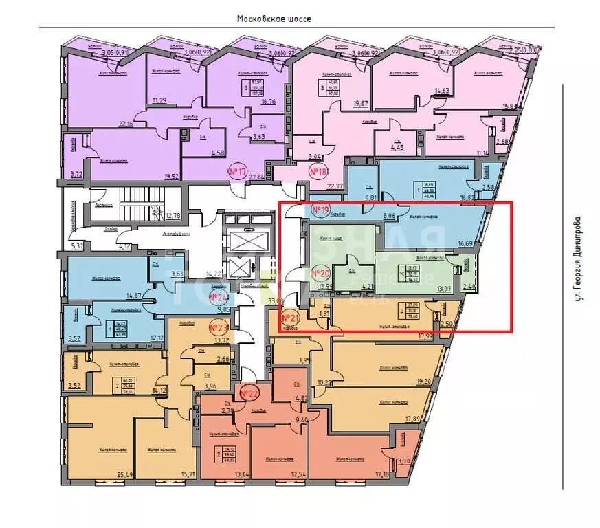 Квартира-студия: Самара, Московское шоссе, 197 (31.9 м) - Фото 2