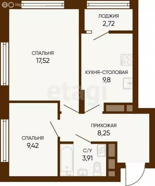 2-комнатная квартира: Тула, улица Максима Горького, 1Б (58 м) - Фото 0