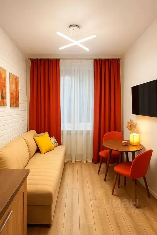 Студия Москва ул. Красина, 7С1 (19.0 м) - Фото 1