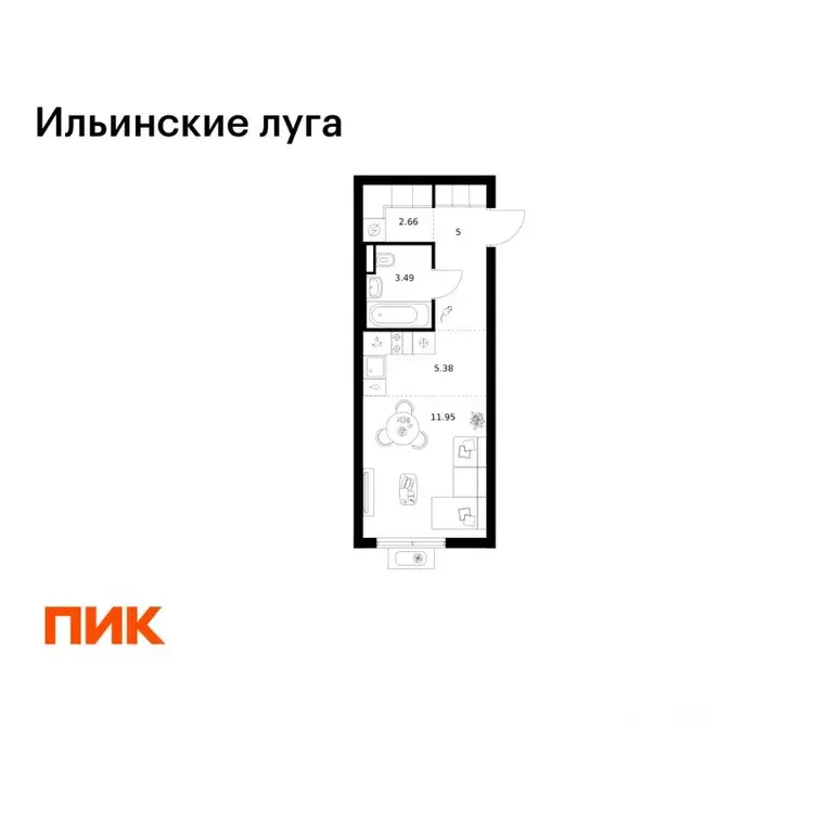 Студия Московская область, Красногорск городской округ, пос. ... - Фото 1