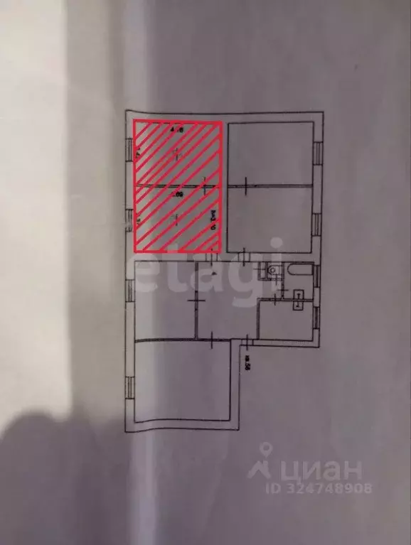 Комната Тверская область, Тверь ул. Вагжанова, 16 (32.1 м) - Фото 2