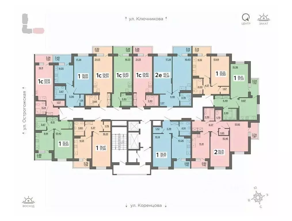 1-к кв. Воронежская область, Воронеж Острогожская ул., 156/1 (37.03 м) - Фото 0
