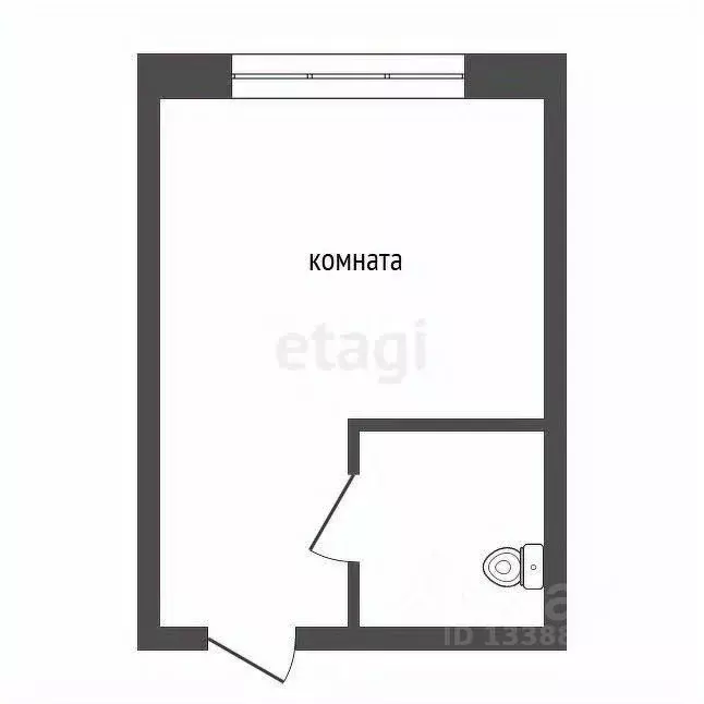 Студия Красноярский край, Красноярск Ленинградская ул., 42/1 (18.0 м) - Фото 2