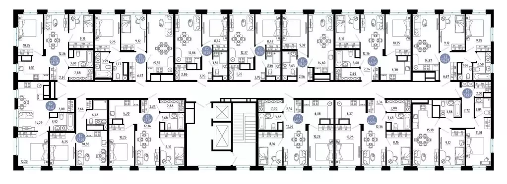 2-к кв. Рязанская область, Рязань 9-10-й кв-л,  (46.18 м) - Фото 1