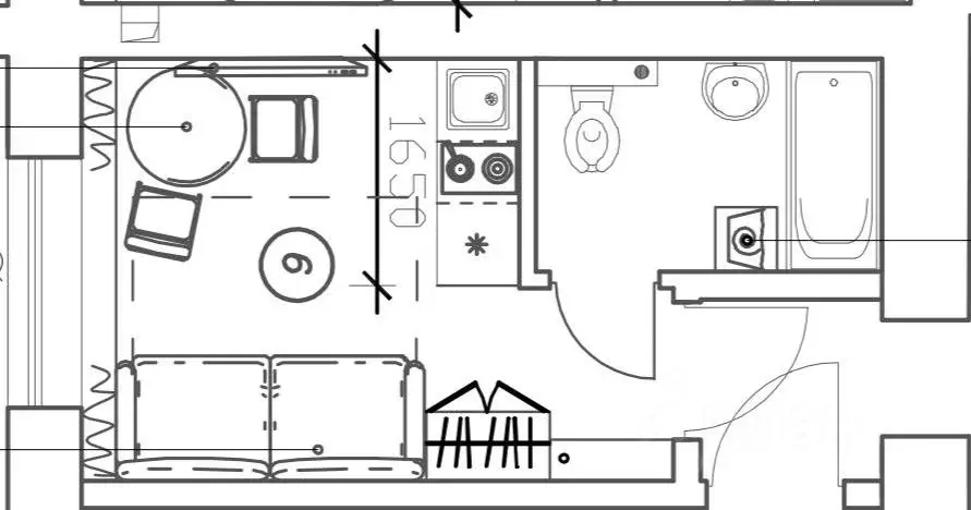 Студия Самарская область, Самара Никитинская ул., 53 (15.3 м) - Фото 2