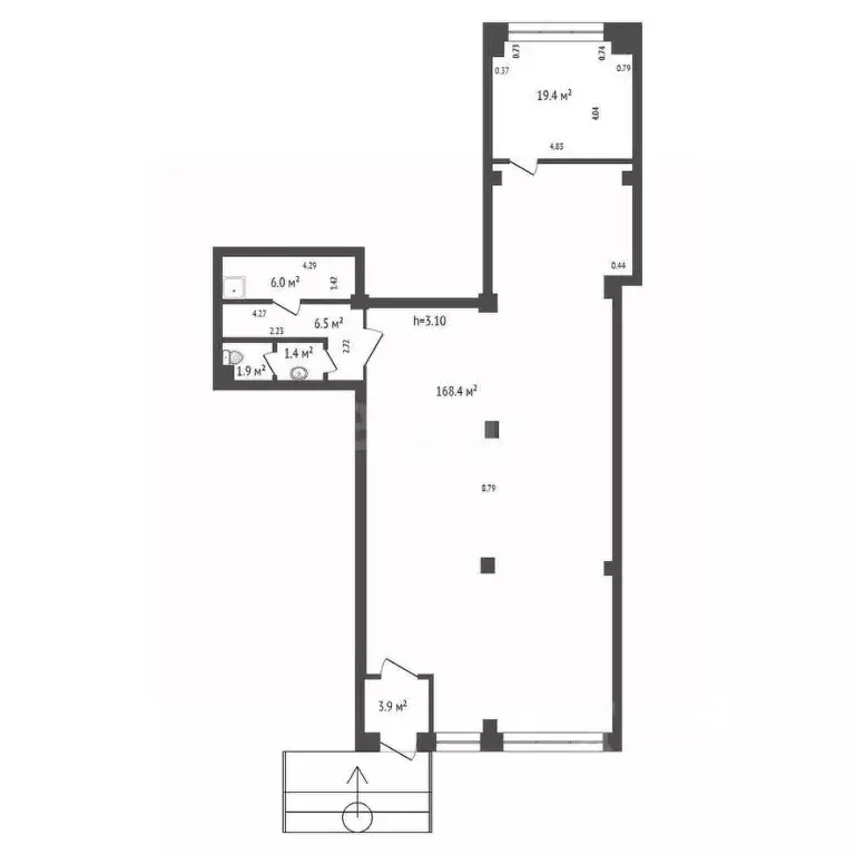 Помещение свободного назначения в Красноярский край, Красноярск ул. ... - Фото 2