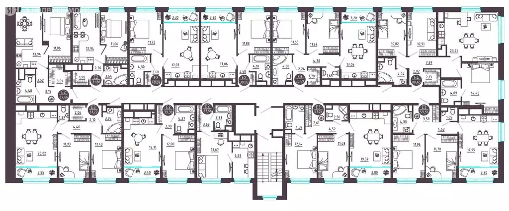 2-комнатная квартира: Тула, Пряничная улица, 8 (61.05 м) - Фото 1