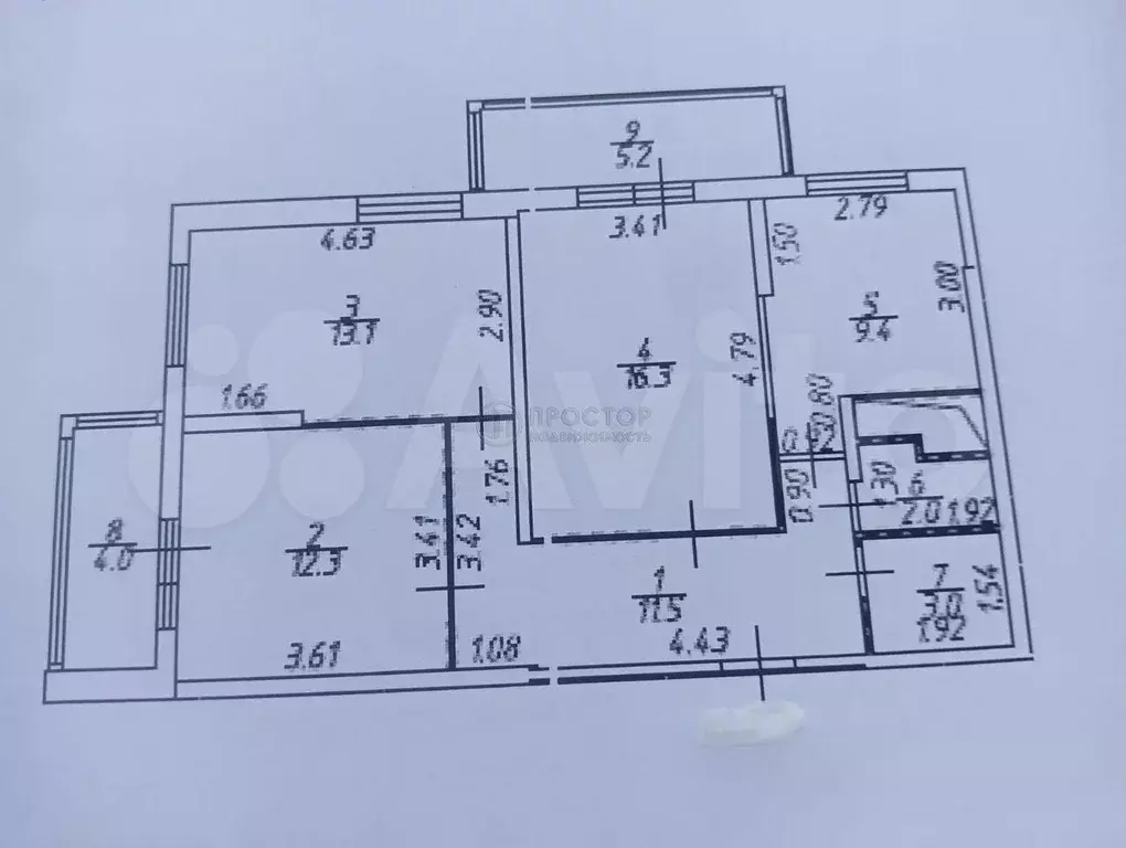 3-к. квартира, 77 м, 7/25 эт. - Фото 0