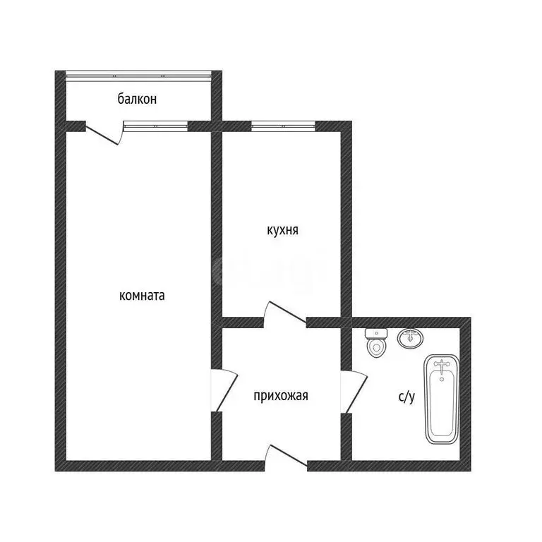 1-комнатная квартира: Спасск-Дальний, Юбилейная улица, 36 (27.9 м) - Фото 1