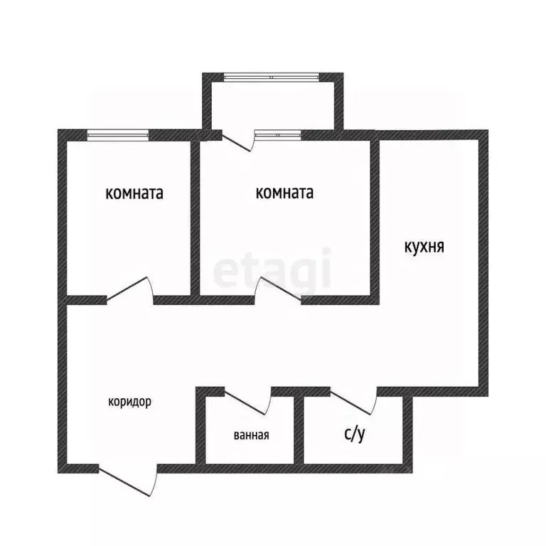 2-к кв. Ярославская область, Ярославль ул. Кривова, 45 (41.4 м) - Фото 1