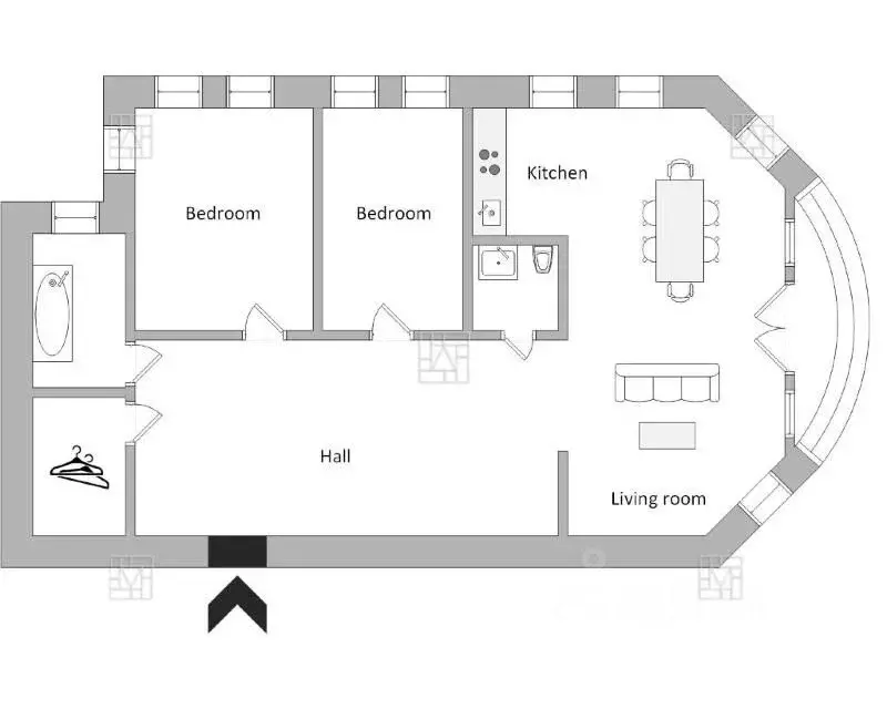 3-к кв. Москва Кривоарбатский пер., 16/22 (145.0 м) - Фото 2