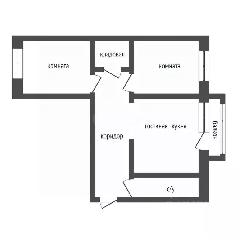 4-к кв. Курганская область, Курган Заозерный жилрайон, 11-й мкр, 1 ... - Фото 2