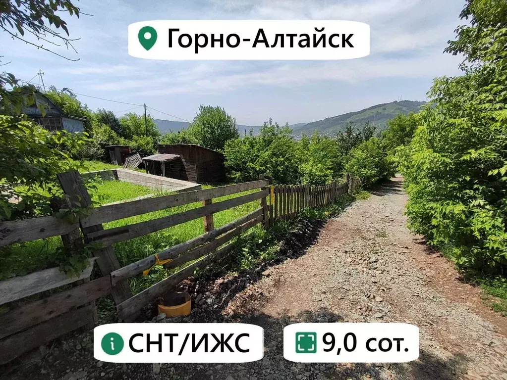 Участок в Алтай, Горно-Алтайск ул. Трофимова (9.0 сот.) - Фото 1