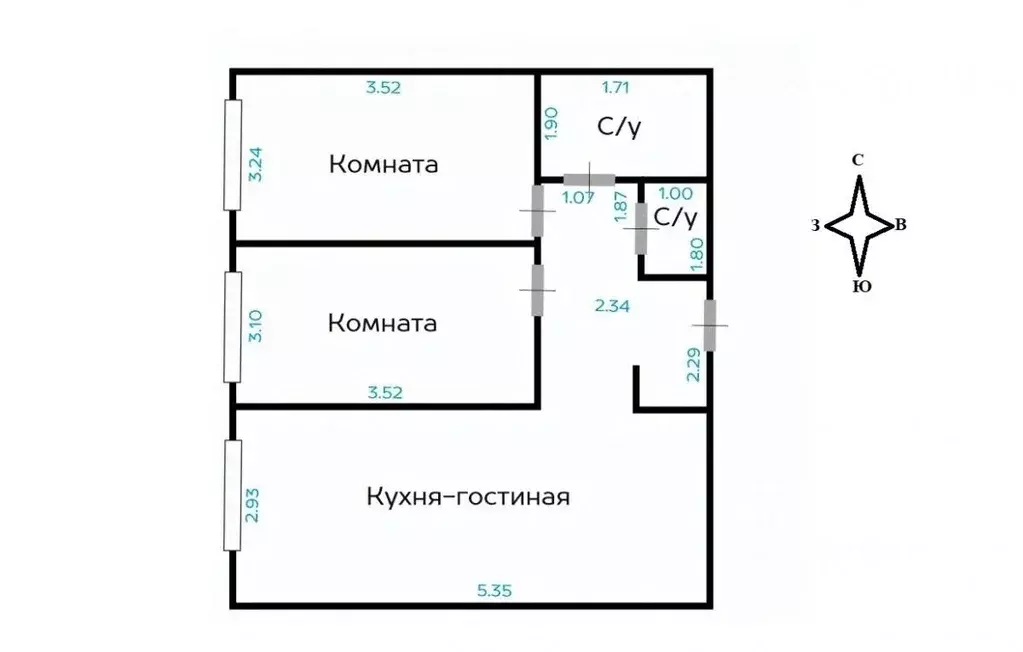 2-к кв. Московская область, Мытищи ул. Стрельбище Динамо, 10 (50.2 м) - Фото 2