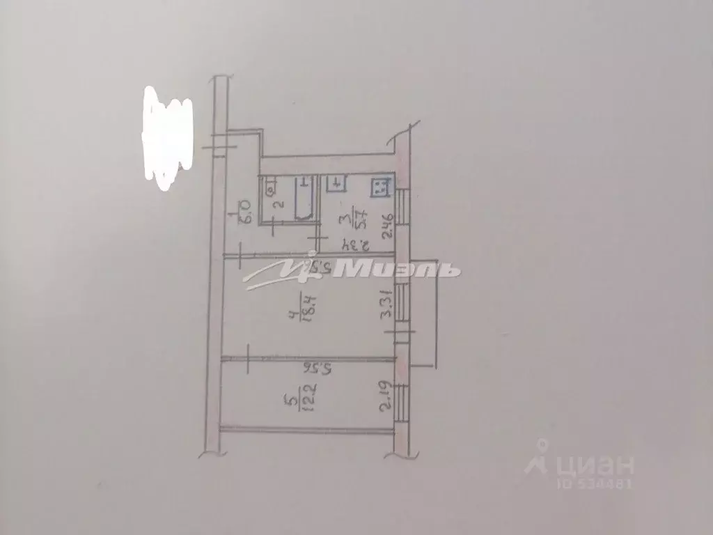 2-к кв. Крым, Симферополь городской округ, Грэсовский пгт ул. ... - Фото 2