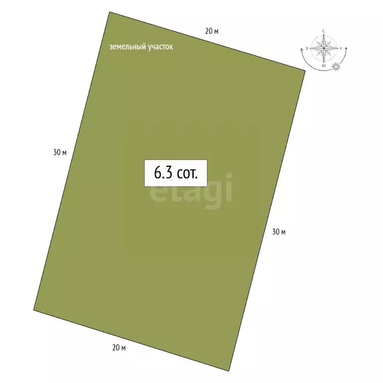 Участок в Алтай, Майминский район, пос. Карлушка Нагорная ул., 7 (6.3 ... - Фото 1