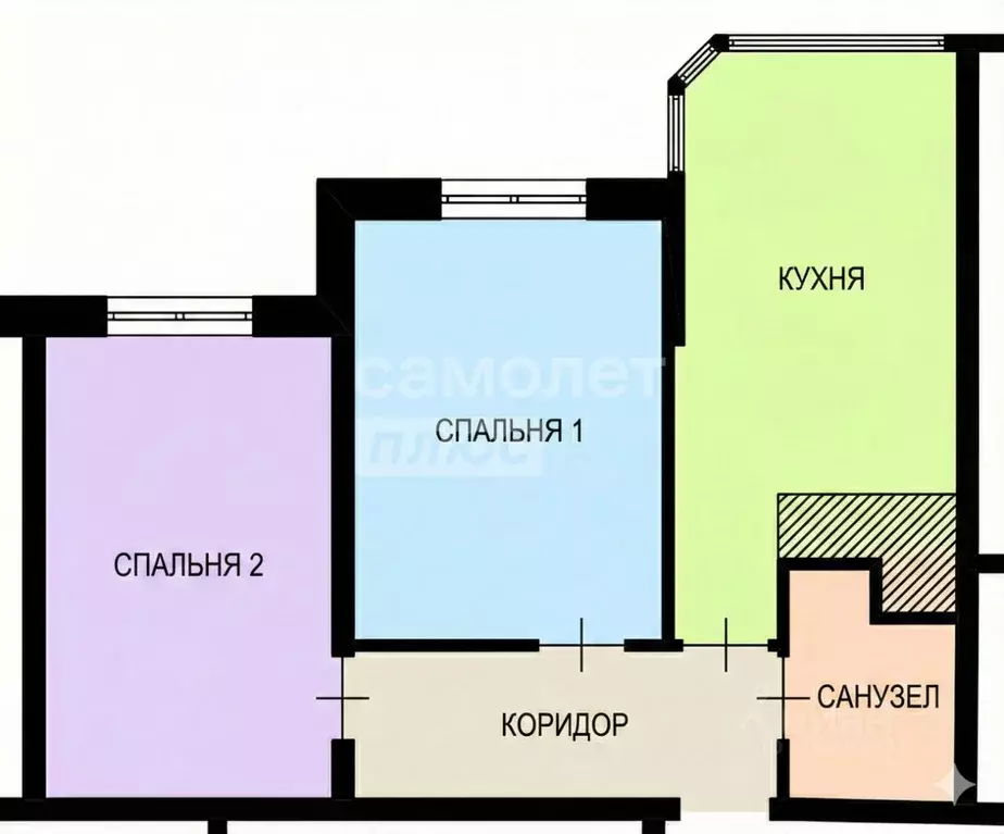 2-к кв. Краснодарский край, Анапа Анапское ш., 32к4 (52.0 м) - Фото 2