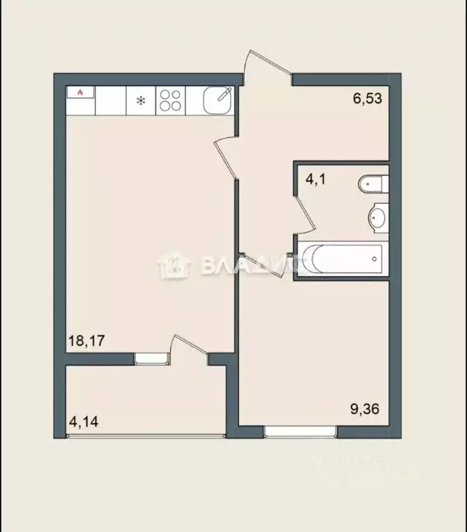 1-к кв. Липецкая область, Елец Александровский мкр, 22 (38.16 м) - Фото 2