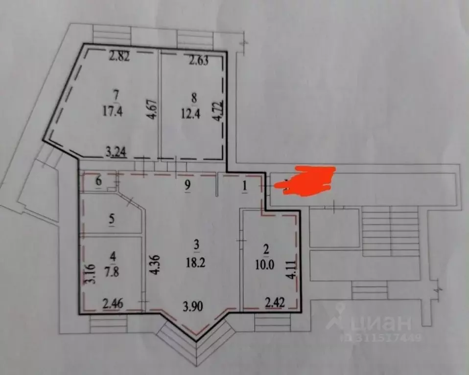 3-к кв. Новосибирская область, Бердск Северный мкр, 20 (80.0 м) - Фото 0