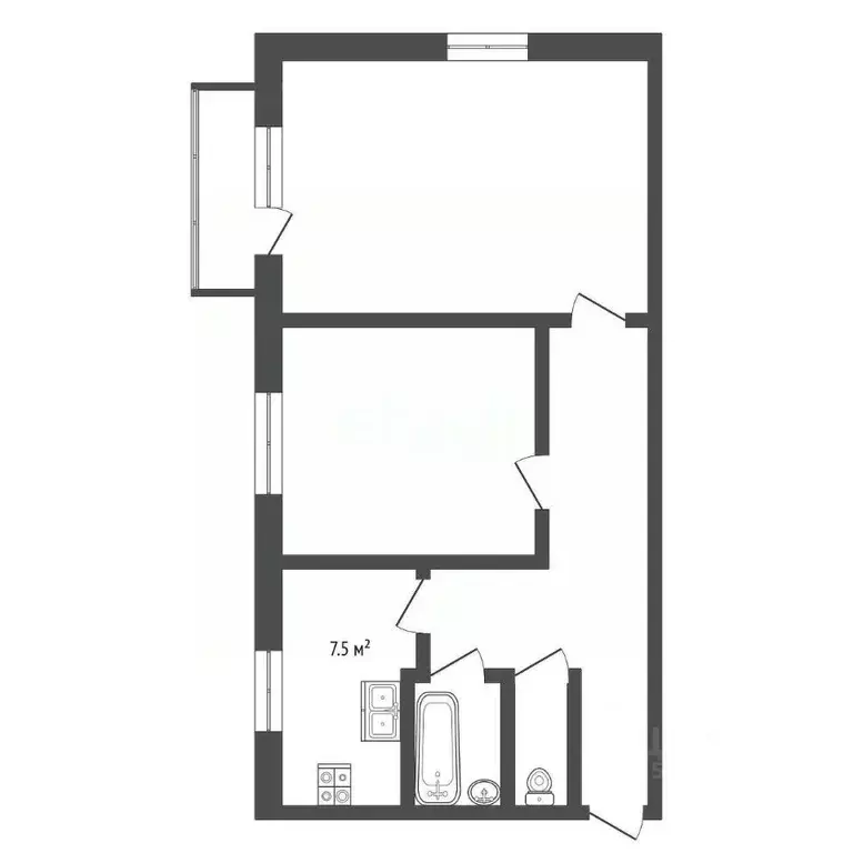 2-к кв. Забайкальский край, Чита ул. Чкалова, 8 (53.7 м) - Фото 2
