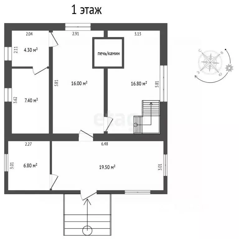 Дом в Тюменская область, Тюмень Территория СОСН Русское Поле,  (71 м) - Фото 2