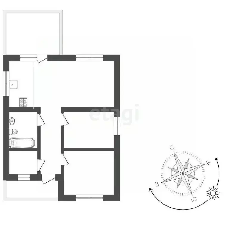 Дом в Мордовия, Лямбирский район, Берсеневское с/пос, Альтерра кп  (81 ... - Фото 2