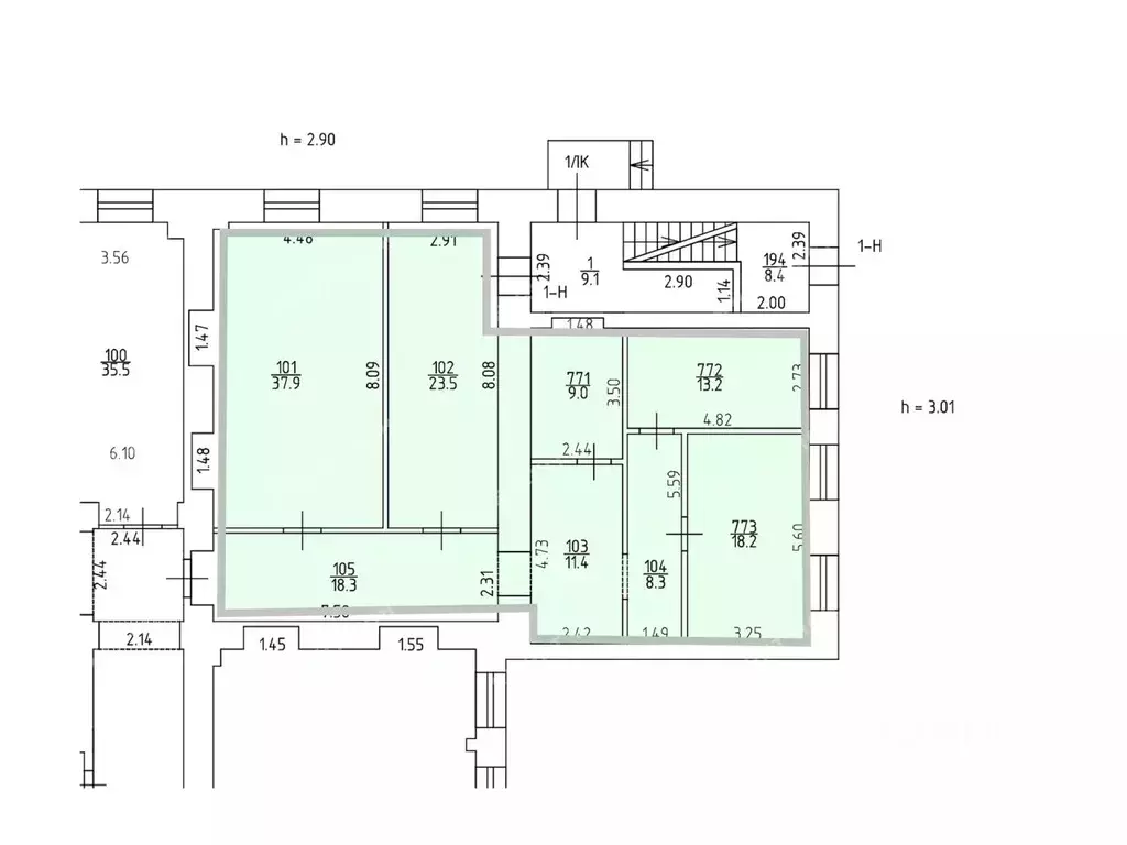 Офис в Санкт-Петербург 10-я Красноармейская ул., 22 (140 м) - Фото 2