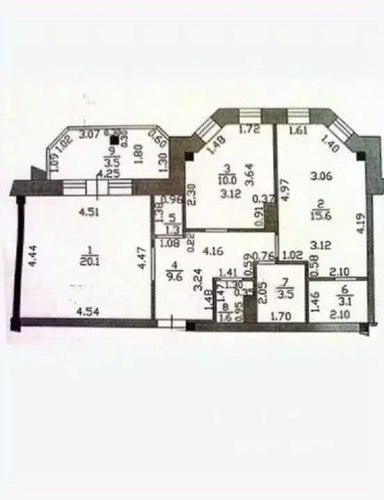 2-к кв. Татарстан, Казань Меридианная ул., 10 (64.8 м) - Фото 2