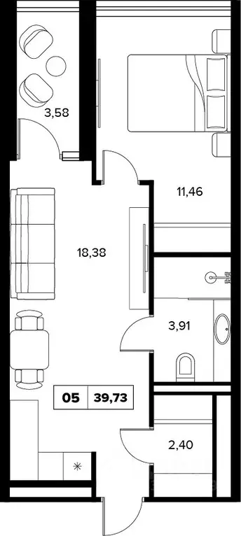 2-к кв. Краснодарский край, Сочи Культурное Уч-Дере мкр, ул. Семашко, ... - Фото 1