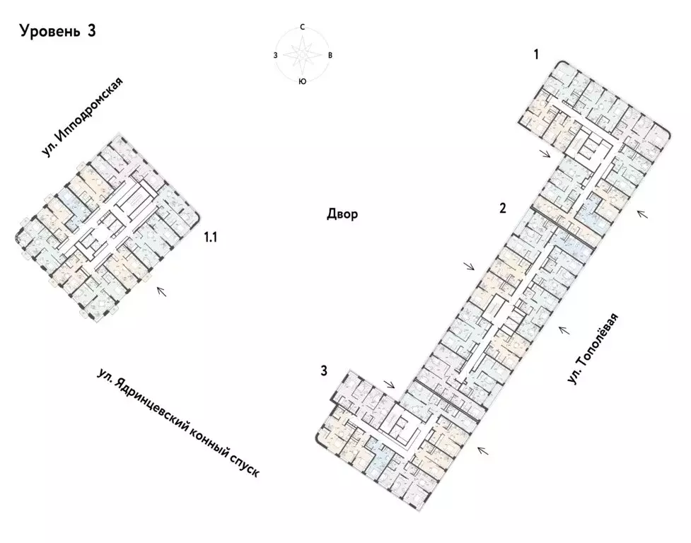 2-комнатная квартира: Новосибирск, Тополёвая улица, с21 (71.46 м) - Фото 1