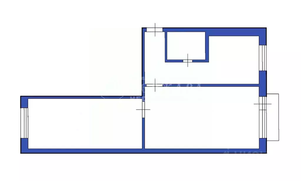 2-к кв. Кемеровская область, Кемерово Новогодняя ул., 12 (44.0 м) - Фото 2