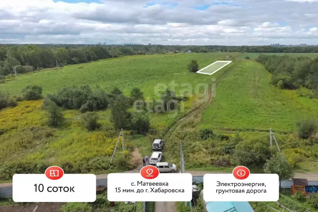 Участок в Хабаровский край, Хабаровский район, Тополевское с/пос, с. ... - Фото 1