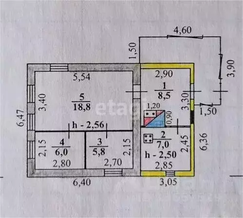 Дом в Иркутская область, Иркутск Аларская ул., 28 (46 м) - Фото 2