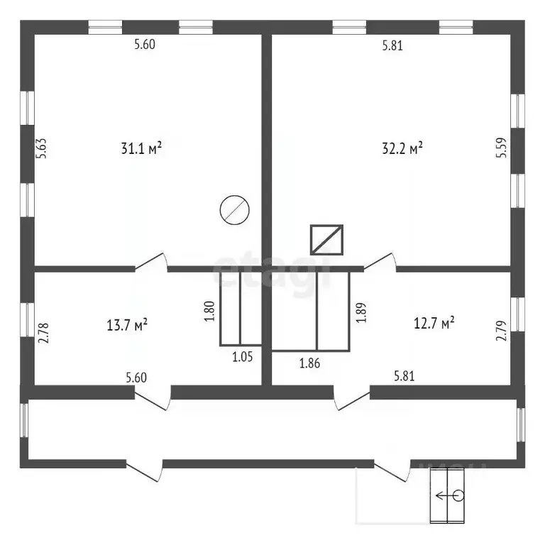 Дом в Псковская область, Бежаницкий муниципальный округ, с. Кудеверь ... - Фото 2