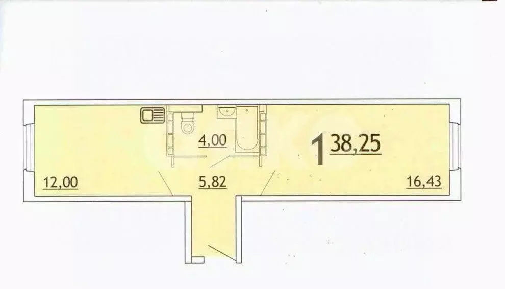 1-к кв. Волгоградская область, Волгоград просп. Имени В.И. Ленина, 72Б ... - Фото 1
