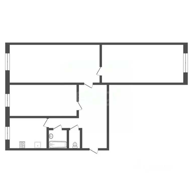 2-к кв. Тульская область, Тула ул. Пузакова, 9 (45.0 м) - Фото 2