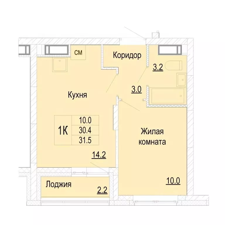 1-к кв. Нижегородская область, Нижний Новгород Новая Кузнечиха жилой ... - Фото 0